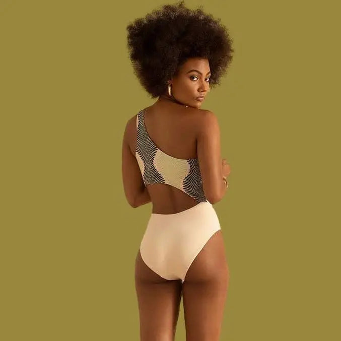 Bikini Swimsuit Push Up Bikini Set Sexy One Shoulder Beachwear Summer Bathing Suit High Waist Swimwear Women 2024