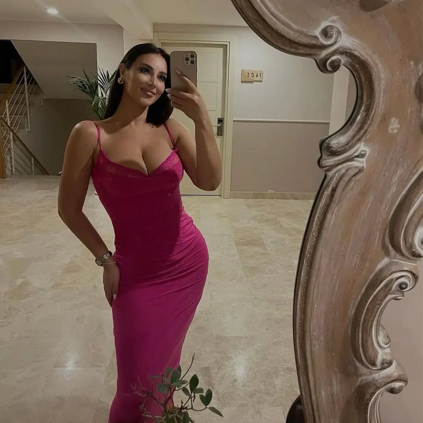 Summer Mesh Maxi Dresses for Women Rose Spaghetti Strap Bodycon Dress Elegant Formal Occasion Dress Female