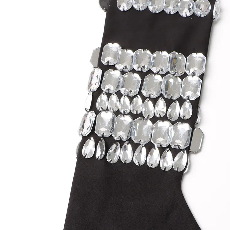 Patchwork Embroidered Flares Dresses For Women Square Collar Sleeveless High Waist Slim Sexy Summer Dress Female