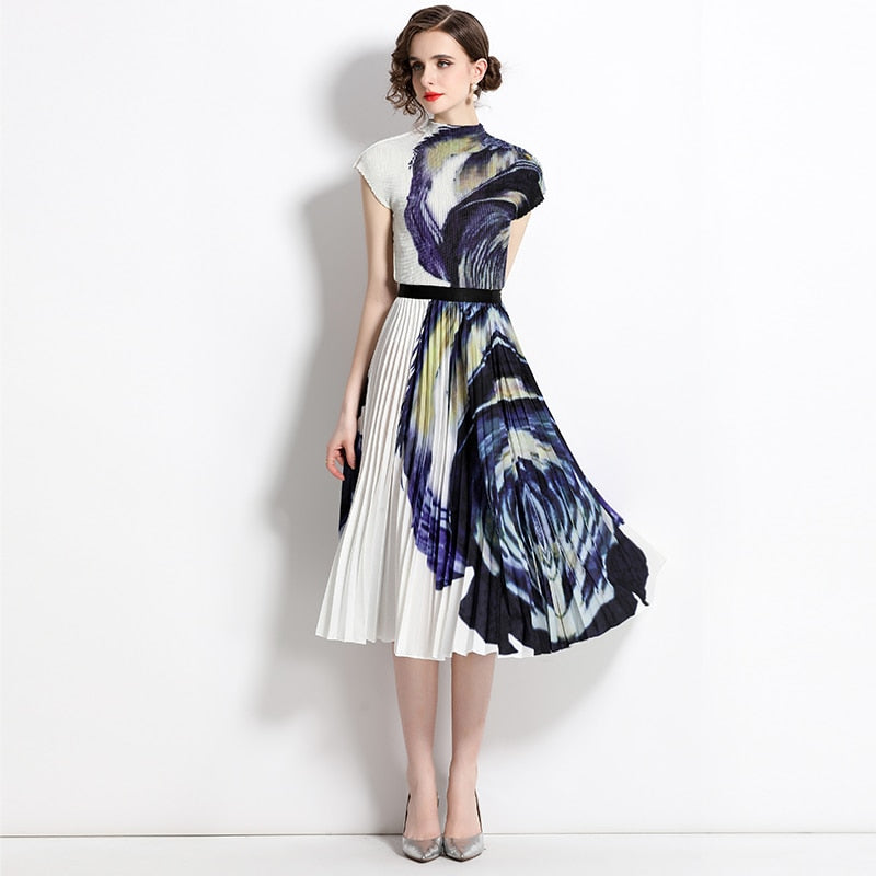 Summer Sets With Skirts Mid Length Suit for Women Slim Fit Two Piece Y2k Elegant Skirt Set Short Sleeve Vacation Outfits