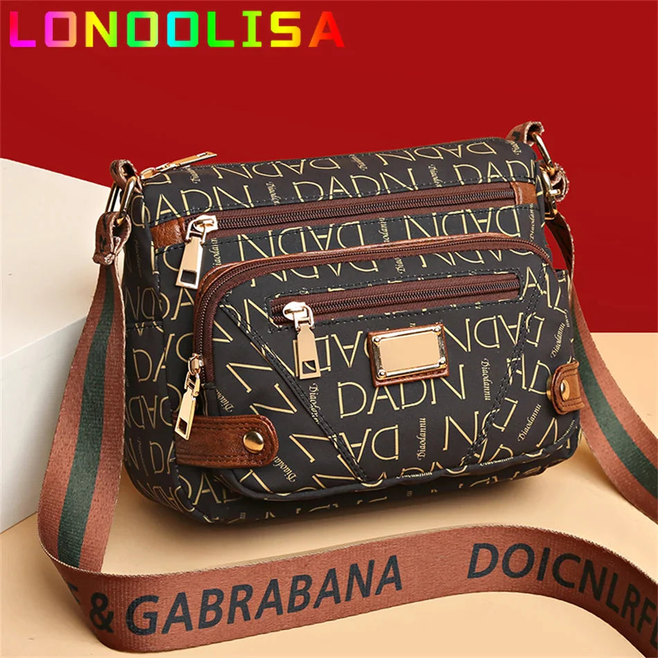 Vintage Women's Messenger Bag Ladies Crossbody Shoulder Shopper Sac A Main Many Pockets Female Handbags and Purses