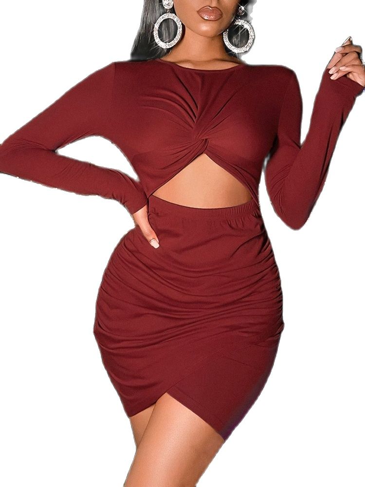 Women's 2024 Dress New Explosive Bag Hip Skirt Crop Female Skirt