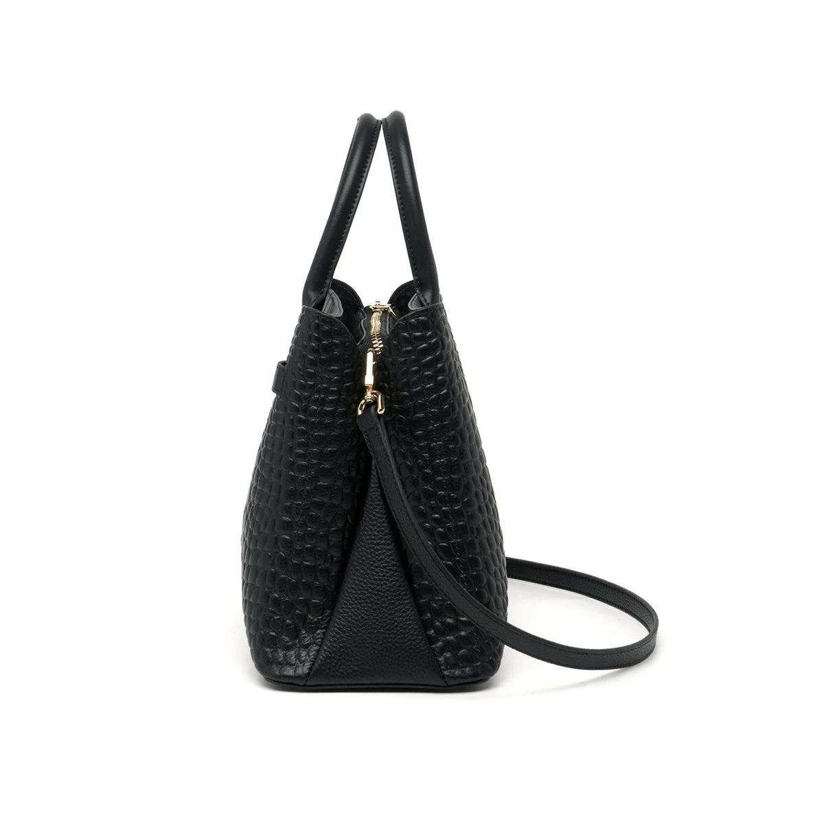 Leather Women's Handbags Black Color New Tote Bag Skin COW Ladies Purses Winter