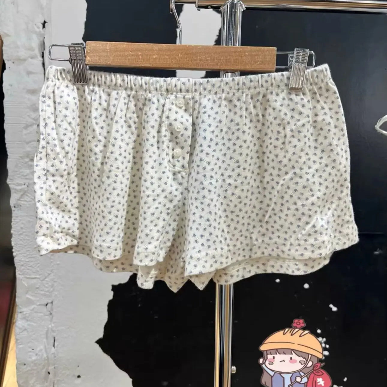 Casual Women Soft Cotton Front Buttons Shorts Summer Vintage Low Waist Female Chic Bottoms color16 One Size